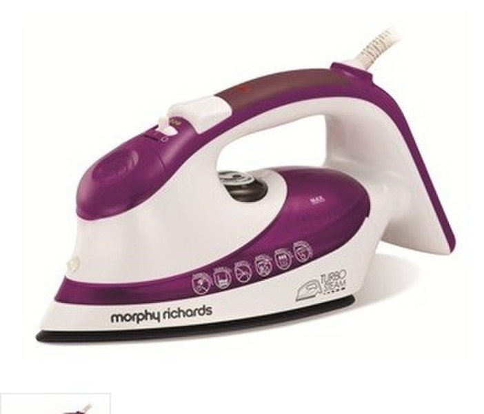 Morphy Richards 300604 Dry & Steam iron 2200Вт Фиолетовый, Белый утюг