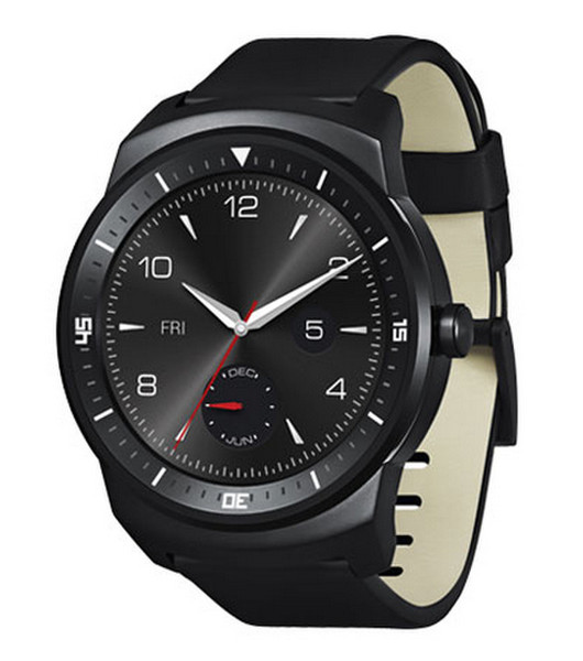 LG G Watch R 1.3Zoll P-OLED 62g Schwarz Smartwatch