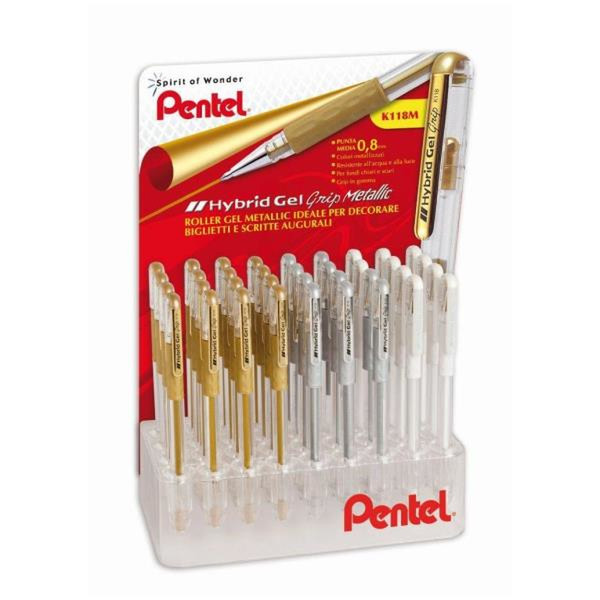 Pentel 0100743 Capped gel pen Multi 48Stück(e) Gelstift