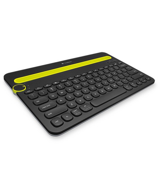 Logitech K480 Bluetooth QWERTY Испанский Черный, Зеленый клавиатура для мобильного устройства