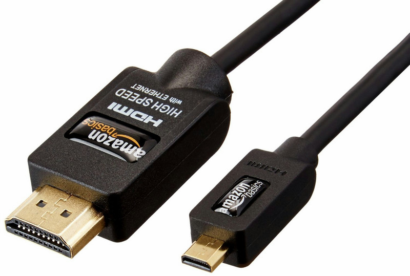 AmazonBasics HL-003139 2m HDMI Micro-HDMI Black