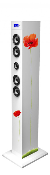 Bigben Interactive TW1 - Floral 60W Weiß Lautsprecher