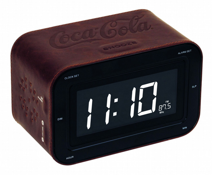 Bigben Interactive COCA-RR30-LT Clock Digital Black,Brown