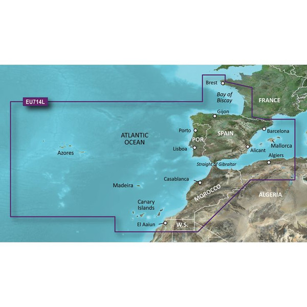 Garmin Iberian Peninsula, Azores & Canaries