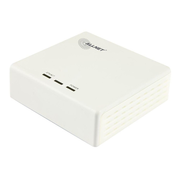 ALLNET ALL168607 600Mbit/s Eingebauter Ethernet-Anschluss Weiß 1Stück(e) PowerLine Netzwerkadapter