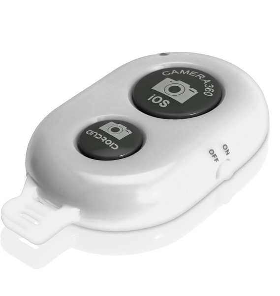 iGadgitz U3055 Bluetooth Drucktasten Weiß Fernbedienung
