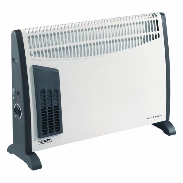 Sencor SCF 2001 Пол, Стена 2000Вт Черный, Белый Радиатор/вентилятор электрический обогреватель