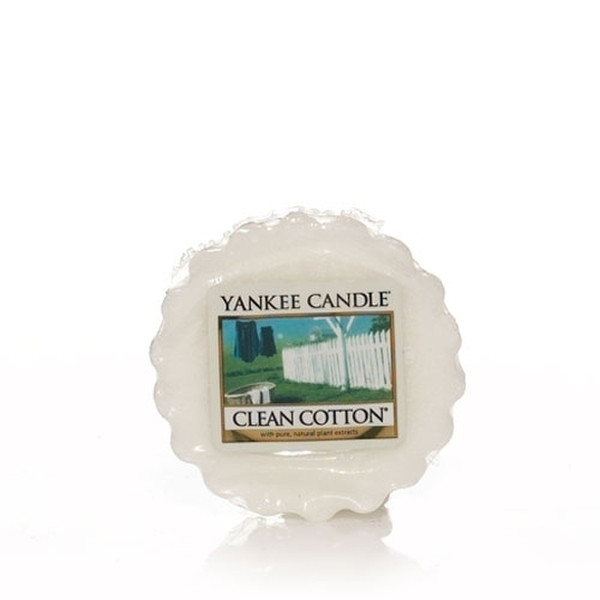 Yankee Candle Clean Cotton Round Flower,Lemon White 1pc(s) wax candle