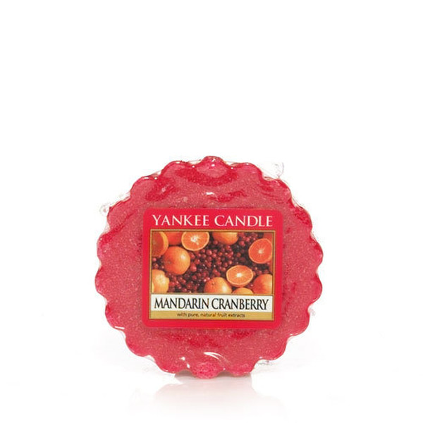 Yankee Candle Mandarin Cranberry Круглый Оранжевый Красный 1шт восковая свеча