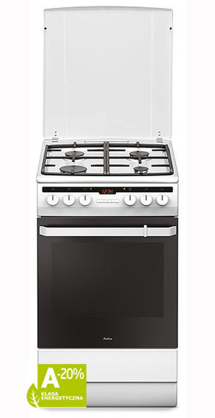 Amica 58GE3.33HZpTaDAQ(W) Freistehend Gas hob A-20% Weiß