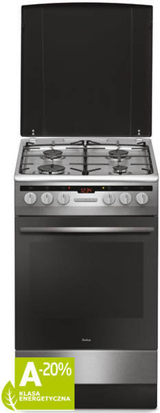 Amica 57GE2.33HZpTa(Xx) Freistehend Gas hob A-20% Edelstahl