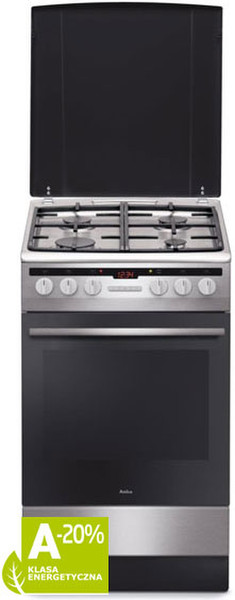 Amica 57GE3.33HZpTaDAQ(Xx) Freistehend Gas hob A-20% Edelstahl