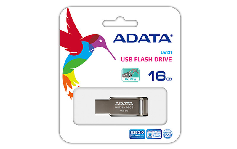 ADATA UV131 16GB USB 3.0 Grey USB flash drive