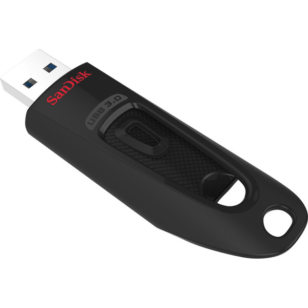 Sandisk ULTRA 128ГБ USB 3.0 Черный USB флеш накопитель