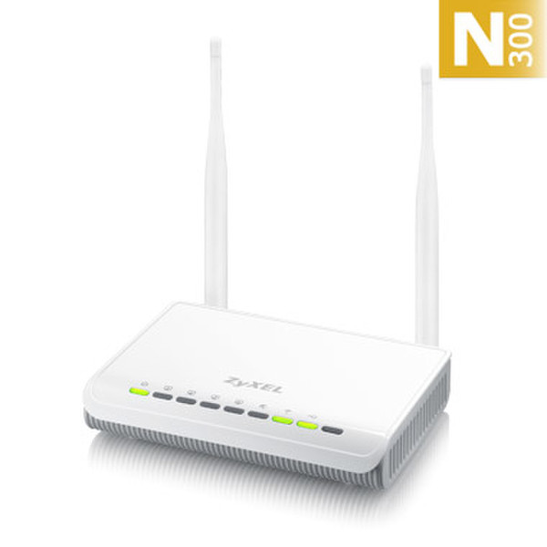 ZyXEL NBG-418N Fast Ethernet Weiß WLAN-Router