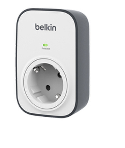 Belkin BSV102vf 1AC outlet(s) Schwarz, Weiß Spannungsschutz