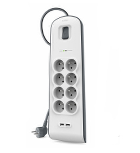 Belkin BSV804ca2M 8AC outlet(s) 2m White surge protector