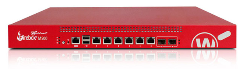 WatchGuard Firebox M500 1U 8000Мбит/с аппаратный брандмауэр