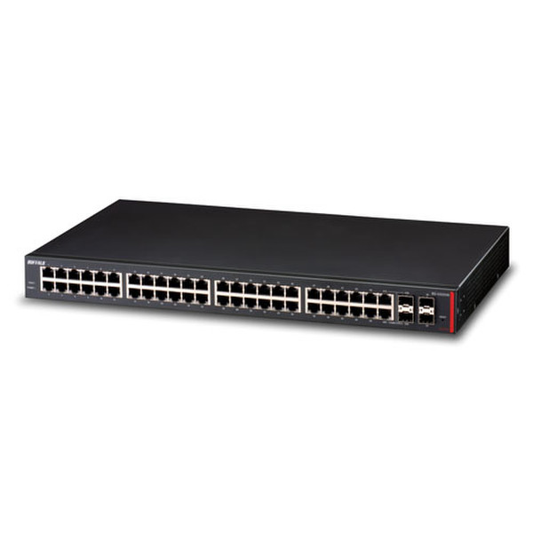 Buffalo BS-GS2048 Управляемый L2/L3 Gigabit Ethernet (10/100/1000) Черный сетевой коммутатор