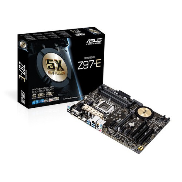 ASUS Z97-E Intel Z97 Socket H3 (LGA 1150) ATX Motherboard