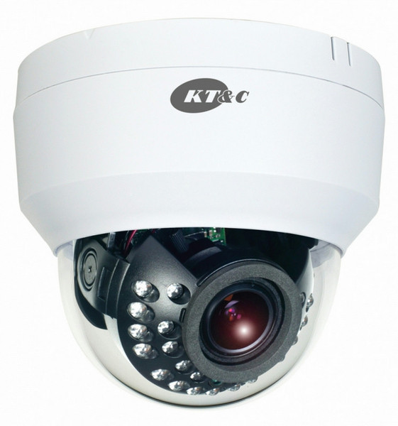 KT&C KPC-HDI28V12IRMW CCTV security camera Innenraum Kuppel Weiß Sicherheitskamera