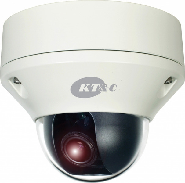 KT&C KPC-HDR28V12M CCTV security camera Вне помещения Dome Белый камера видеонаблюдения