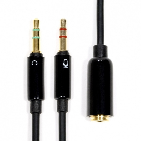 PROLINK PB162-0200 2m 3.5mm 2 x 3.5mm Schwarz Audio-Kabel