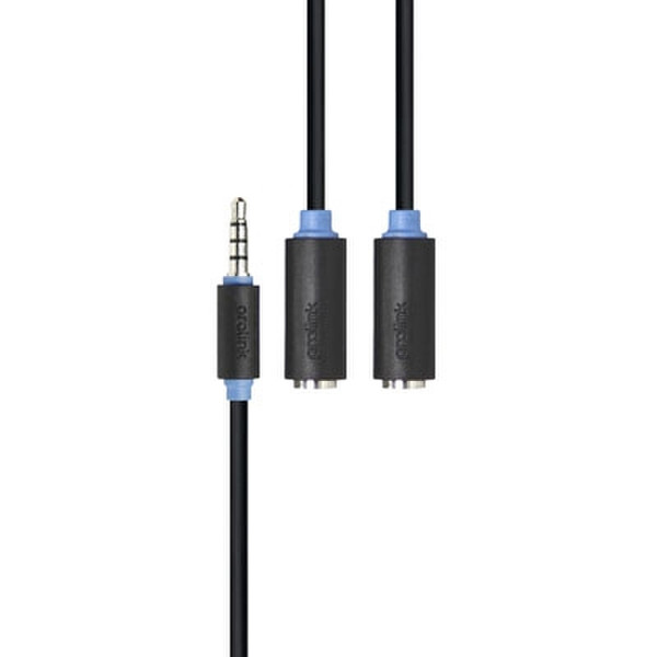PROLINK PB155-0030 0.3m 3.5mm 2 x 3.5mm Schwarz Audio-Kabel