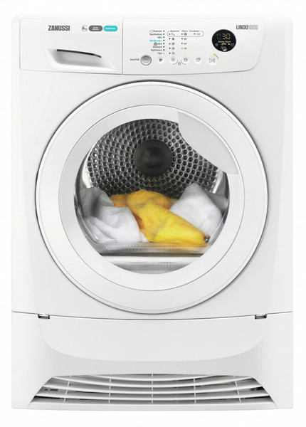 Zanussi ZDH8333W Отдельностоящий Фронтальная загрузка 8кг A+ Белый