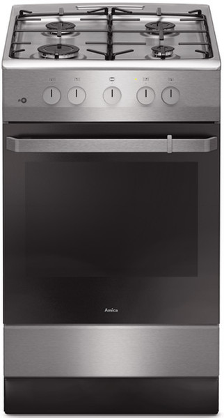 Amica 58GG4.23ZpPF(Xx) Отдельностоящий Gas hob Нержавеющая сталь