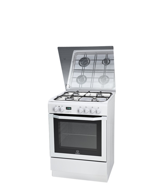 Indesit I6GMH6AG(W)/U Freistehend Gas hob Weiß Küchenherd