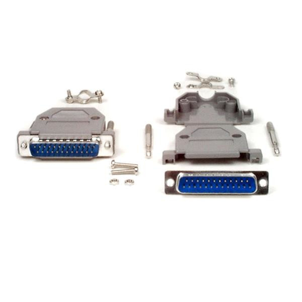 StarTech.com Assembled DB25 Male Solder D-SUB Connector with Plastic Backshell