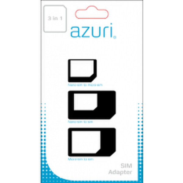 Azuri AZSIMCARDADAPT3IN1 SIM card adapter SIM-/Memory-Card-Adapter