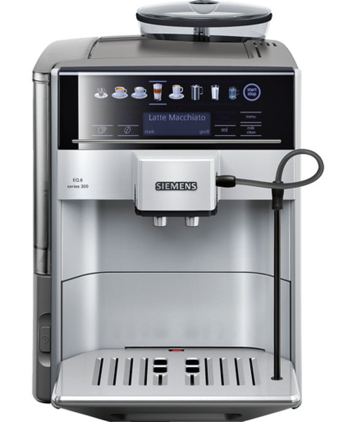 Siemens TE603501DE Espresso machine 1.7л 2чашек Cеребряный кофеварка
