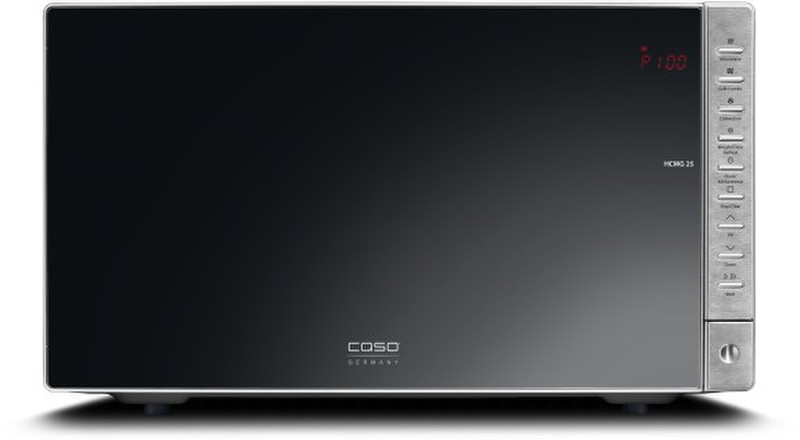 Caso HCMG 25 Countertop 25L 900W Black,Stainless steel