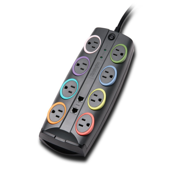 Kensington K62690NA 8AC outlet(s) 2.4m Black,Multicolour surge protector