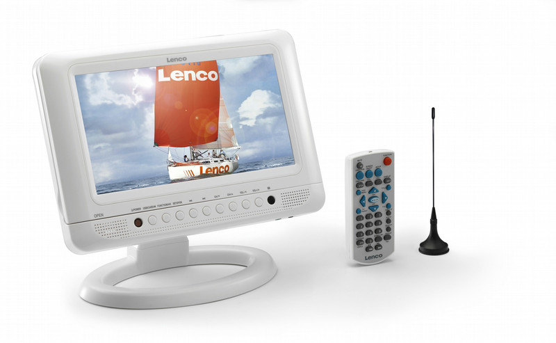 Lenco DVT-950 Wand-montiert 9Zoll 640 x 325Pixel Weiß Tragbarer DVD-/Blu-Ray-Player