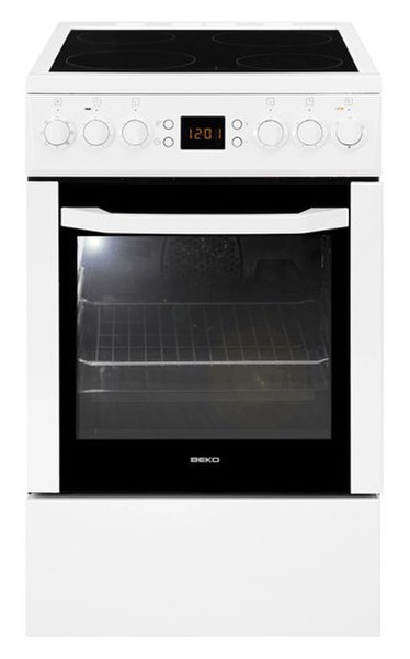 Beko CSE57302GW Freestanding A Black,White cooker