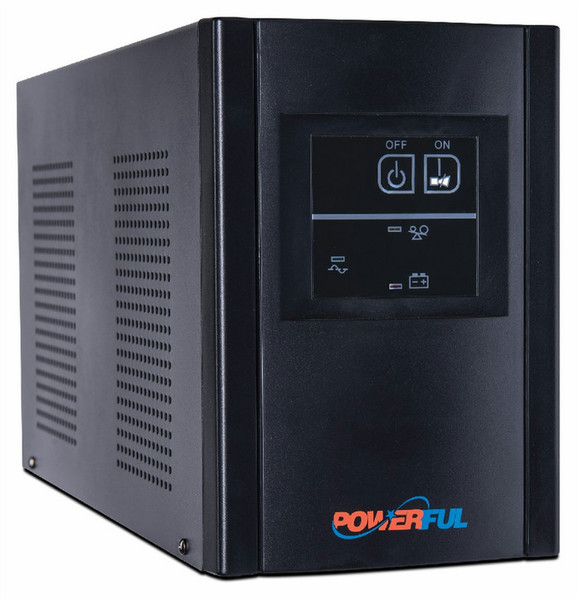 Powerful PL-2000 Line-Interactive 2000VA 3AC outlet(s) Tower Black uninterruptible power supply (UPS)