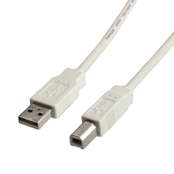 ITB RO11.99.8809 1m USB A USB B Weiß USB Kabel