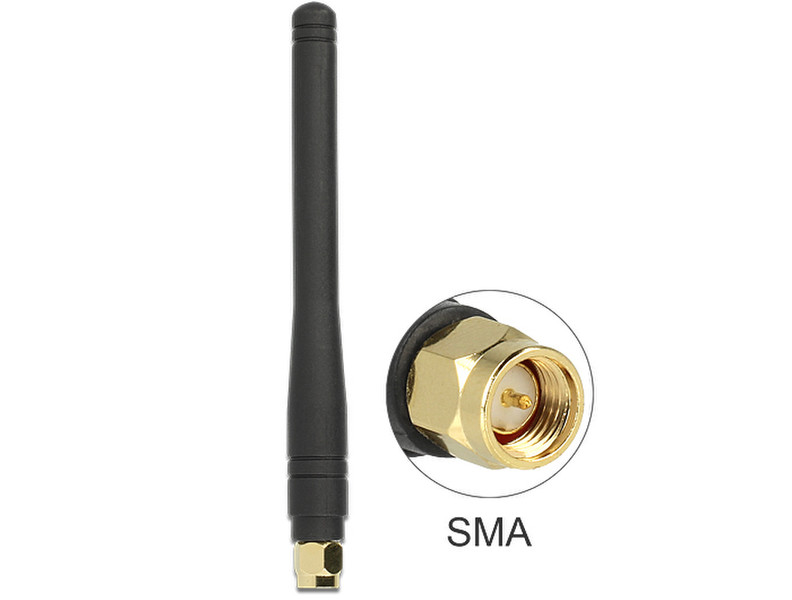 DeLOCK 88914 Mit kugelförmiger Richtcharakteristik SMA 2.5dBi Netzwerk-Antenne