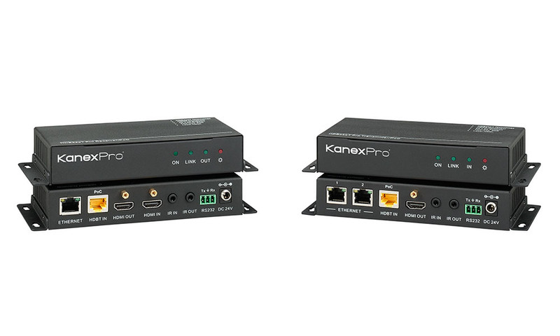 Kanex HDBASE100POEL AV transmitter & receiver Black AV extender