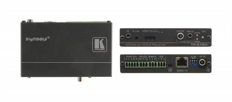 Kramer Electronics TP-578H AV transmitter Schwarz Audio-/Video-Leistungsverstärker