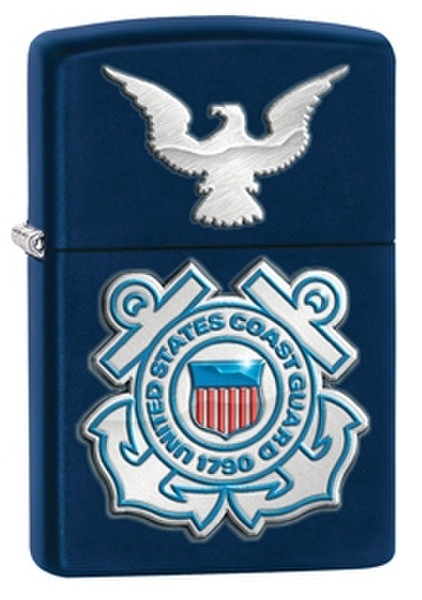 Zippo Coast Guard Flame kitchen lighter Piezo Blau