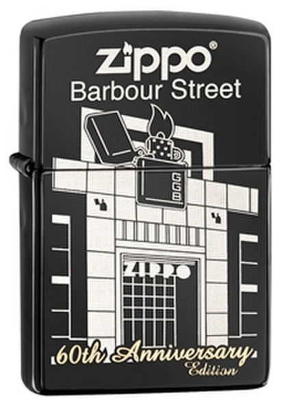 Zippo Barbour Street Anniversary Flame kitchen lighter Пьезо Черный