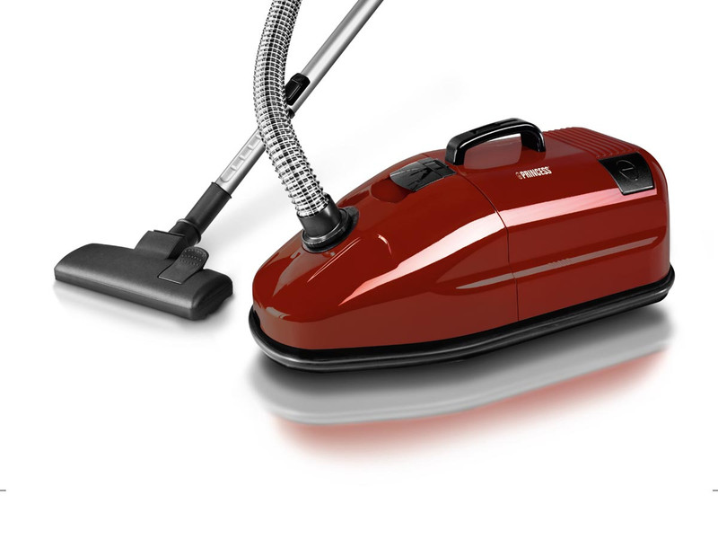 Princess 332001 Cylinder vacuum cleaner Black,Red,Stainless steel vacuum