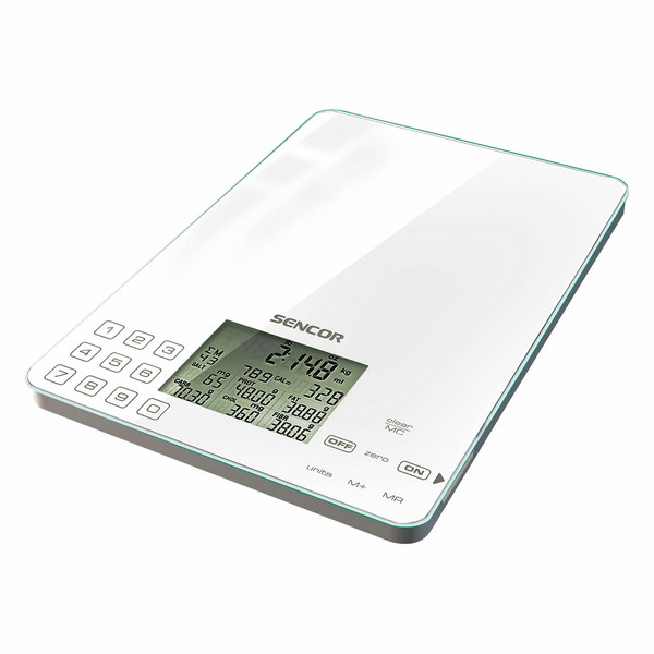 Sencor SKS 6000 Electronic kitchen scale Weiß Küchenwaage