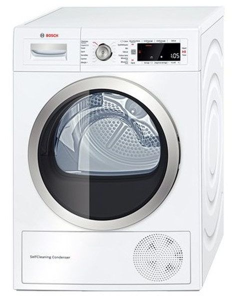 Bosch Logixx 8 WTW87590FF Отдельностоящий Фронтальная загрузка 9кг A++ Белый сушилка для белья