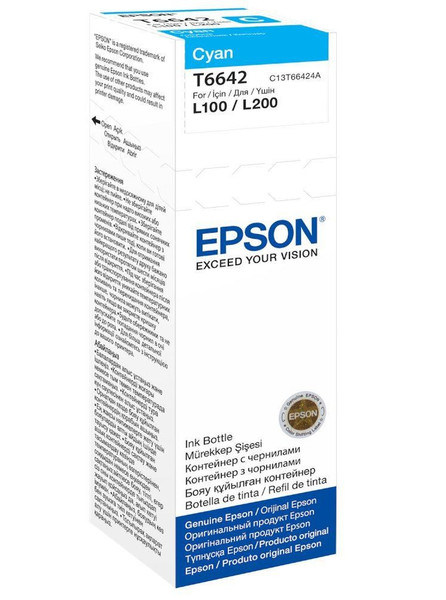 Epson T6642 70мл Бирюзовый чернила