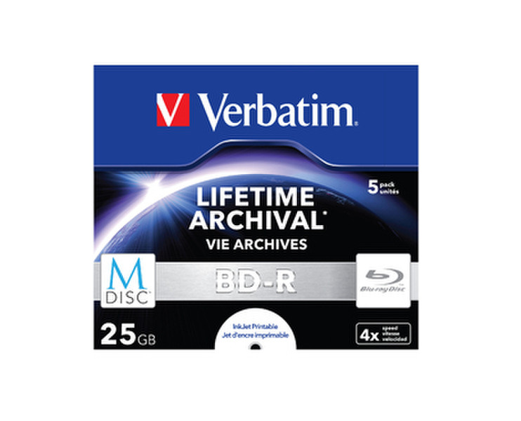 Verbatim M-Disc BD-R 25ГБ BD-R 5шт